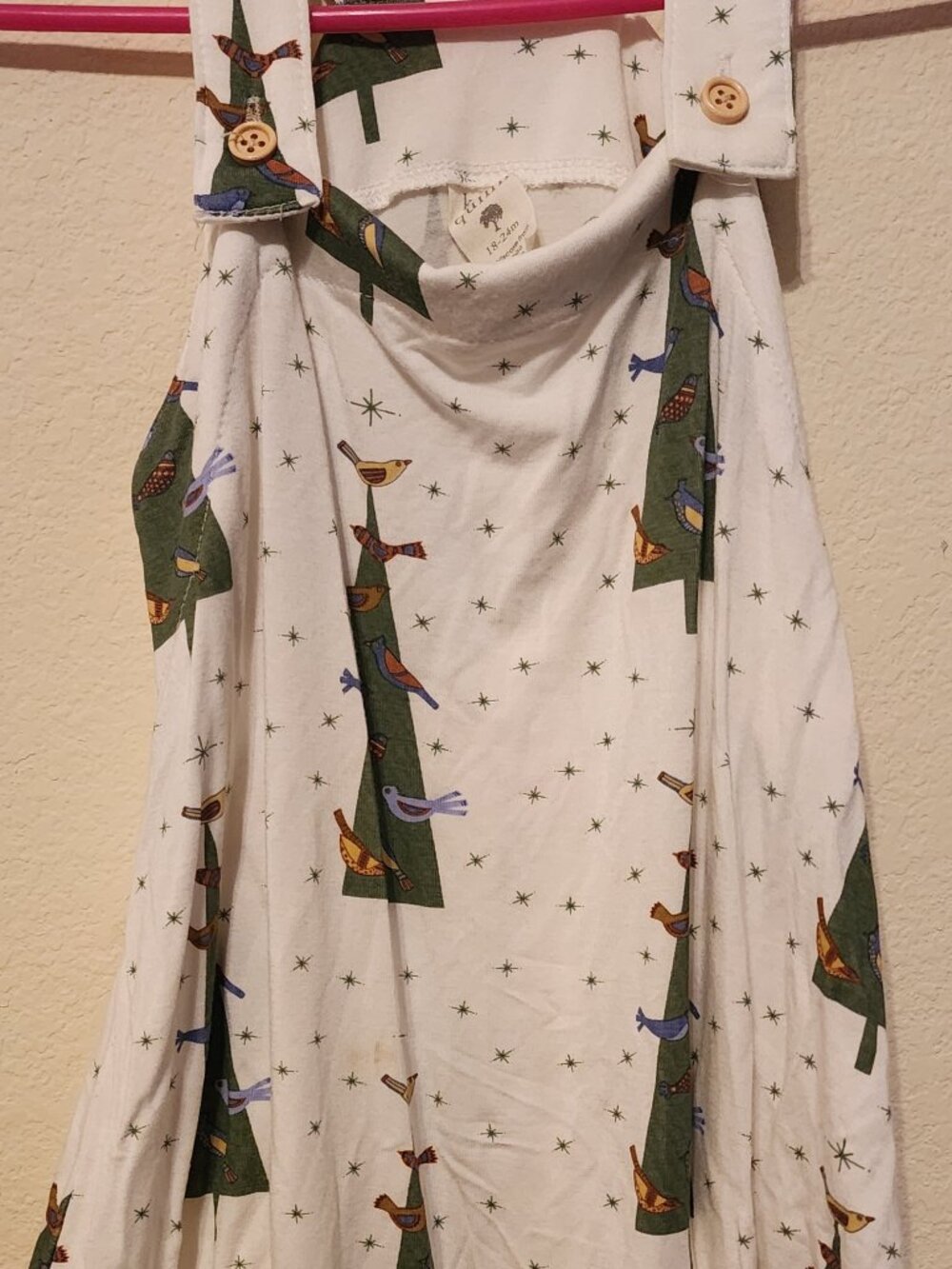 Kate Quinn Christmas Tree overall romper